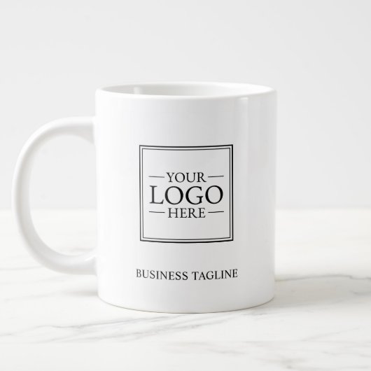 Benutzerdefiniertes Firmenlogo mit benutzerdefinie Jumbo-Tasse (Links)