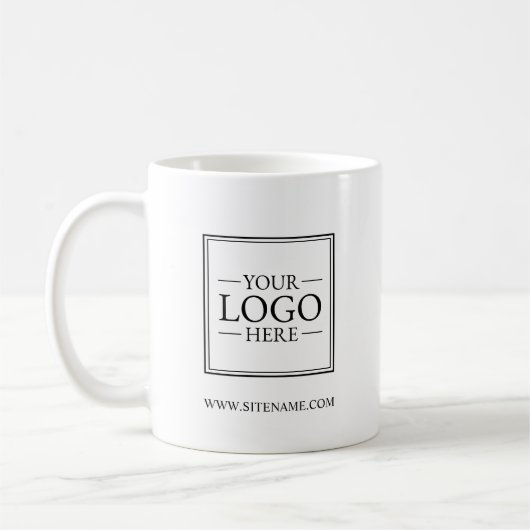 Benutzerdefiniertes Firmenlogo mit benutzerdefinie Kaffeetasse (Links)