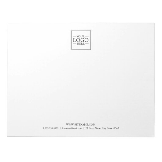 Benutzerdefiniertes Firmenlogo mit benutzerdefinie Notizblock (Vorderseite)