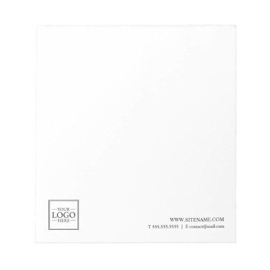 Benutzerdefiniertes Firmenlogo mit benutzerdefinie Notizblock (Vorderseite)