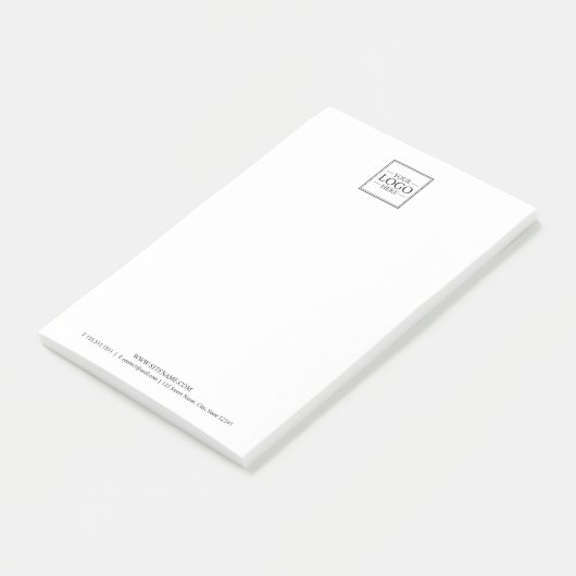 Benutzerdefiniertes Firmenlogo mit benutzerdefinie Post-it Klebezettel (angewinkelt)