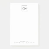 Benutzerdefiniertes Firmenlogo mit benutzerdefinie Post-it Klebezettel (Vorderseite)