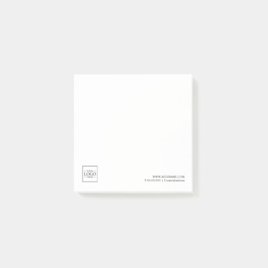 Benutzerdefiniertes Firmenlogo mit benutzerdefinie Post-it Klebezettel (Vorderseite)