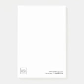 Benutzerdefiniertes Firmenlogo mit benutzerdefinie Post-it Klebezettel (Vorderseite)