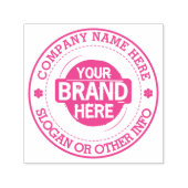 Benutzerdefiniertes Firmenlogo mit Firmenname Permastempel (Design)