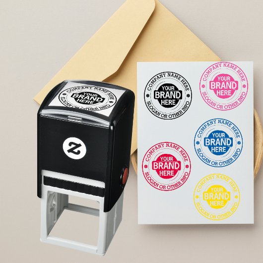 Benutzerdefiniertes Firmenlogo mit Firmenname Permastempel