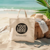 Benutzerdefiniertes Firmenlogo mit großem Firmenlo Jumbo Stoffbeutel