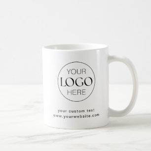 Benutzerdefiniertes Firmenlogo mit Marke Kaffeetasse
