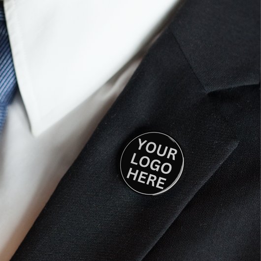 Benutzerdefiniertes Firmenlogo mit schwarzer und w Button