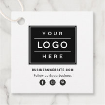 Benutzerdefiniertes Firmenlogo mit Social Media-Ic