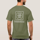Benutzerdefiniertes Firmenlogo-Mitarbeiter-Arbeits T-Shirt (Rückseite)