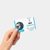 Benutzerdefiniertes Firmenlogo Mitarbeiter Foto Bl Ausweis (Handheld)