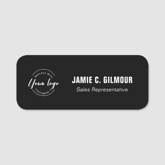 Benutzerdefiniertes Firmenlogo Mitarbeiter Namensschild (Vorderseite)