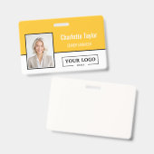 Benutzerdefiniertes Firmenlogo Mitarbeiterfoto Ausweis (Vorder- & Rückseite)