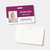 Benutzerdefiniertes Firmenlogo Mitarbeiterfoto Ausweis (Vorder- & Rückseite)