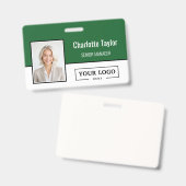 Benutzerdefiniertes Firmenlogo Mitarbeiterfoto Ausweis (Vorder- & Rückseite)