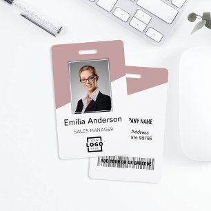 Benutzerdefiniertes Firmenlogo Mitarbeiterfoto Dus Ausweis