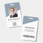 Benutzerdefiniertes Firmenlogo Mitarbeiterfoto Sta Ausweis (Vorder- & Rückseite)