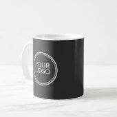 Benutzerdefiniertes Firmenlogo Mitarbeitername Kaf Kaffeetasse (Vorderseite Links)
