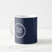 Benutzerdefiniertes Firmenlogo Mitarbeitername Kaffeetasse (Vorderseite Links)