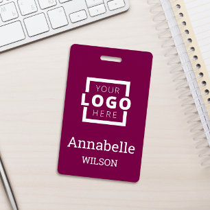 Benutzerdefiniertes Firmenlogo Mitarbeitername Tie Ausweis