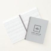 Benutzerdefiniertes Firmenlogo Modern Professionel Notizblock (Innenseite)