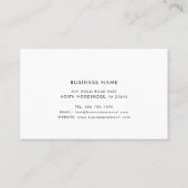 Benutzerdefiniertes Firmenlogo Modern Visitenkarte (Rückseite)