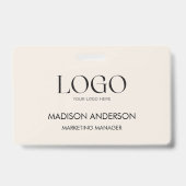 Benutzerdefiniertes Firmenlogo Moderne Unternehmen Ausweis (Vorderseite)