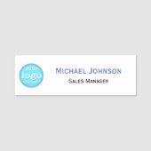 Benutzerdefiniertes Firmenlogo Moderner Berufliche Namensschild (Vorderseite)