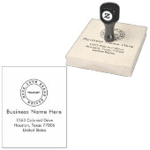 Benutzerdefiniertes Firmenlogo | Name und Anschrif Gummistempel (Stempel)