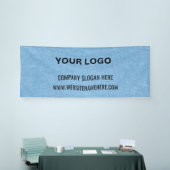 Benutzerdefiniertes Firmenlogo | Name und Slogan Banner (Messeveranstaltung)