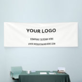 Benutzerdefiniertes Firmenlogo | Name und Slogan Banner (Messeveranstaltung)