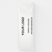 Benutzerdefiniertes Firmenlogo | Name und Slogan Banner (Vertikal)