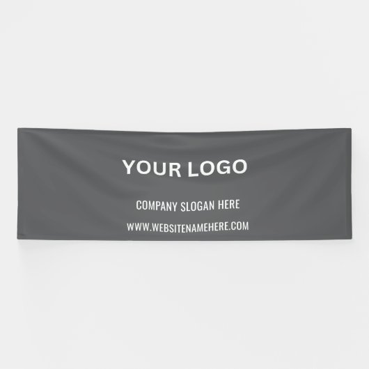 Benutzerdefiniertes Firmenlogo | Name und Slogan Banner (Horizontal)