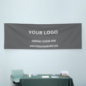 Benutzerdefiniertes Firmenlogo | Name und Slogan Banner (Messeveranstaltung)