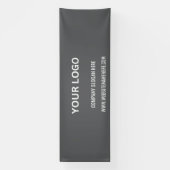 Benutzerdefiniertes Firmenlogo | Name und Slogan Banner (Vertikal)