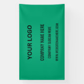 Benutzerdefiniertes Firmenlogo | Name und Slogan Banner (Vertikal)