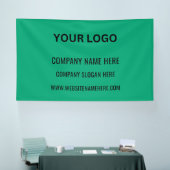Benutzerdefiniertes Firmenlogo | Name und Slogan Banner (Messe)