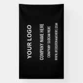 Benutzerdefiniertes Firmenlogo | Name und Slogan Banner (Vertikal)
