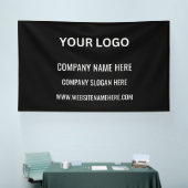 Benutzerdefiniertes Firmenlogo | Name und Slogan Banner (Messe)