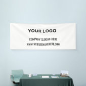 Benutzerdefiniertes Firmenlogo | Name und Slogan Banner (Messeveranstaltung)