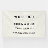 Benutzerdefiniertes Firmenlogo | Name und Slogan Banner (Horizontal)
