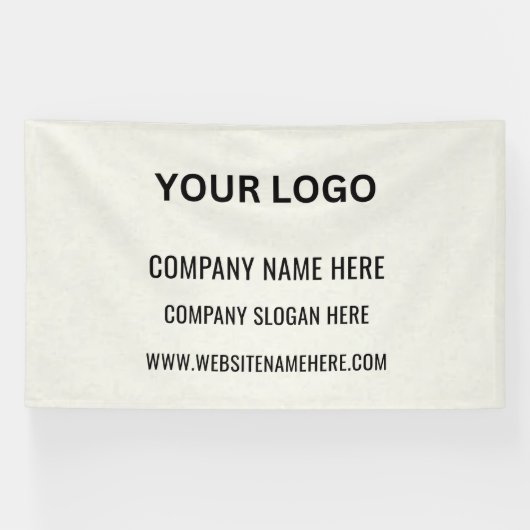 Benutzerdefiniertes Firmenlogo | Name und Slogan Banner (Horizontal)