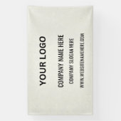 Benutzerdefiniertes Firmenlogo | Name und Slogan Banner (Vertikal)