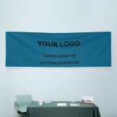 Benutzerdefiniertes Firmenlogo | Name und Slogan Banner (Messeveranstaltung)