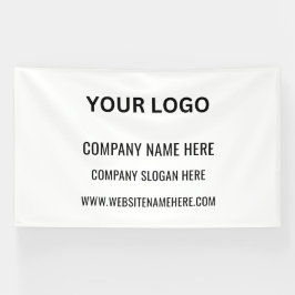 Benutzerdefiniertes Firmenlogo | Name und Slogan Banner
