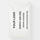 Benutzerdefiniertes Firmenlogo | Name und Slogan Banner (Vertikal)