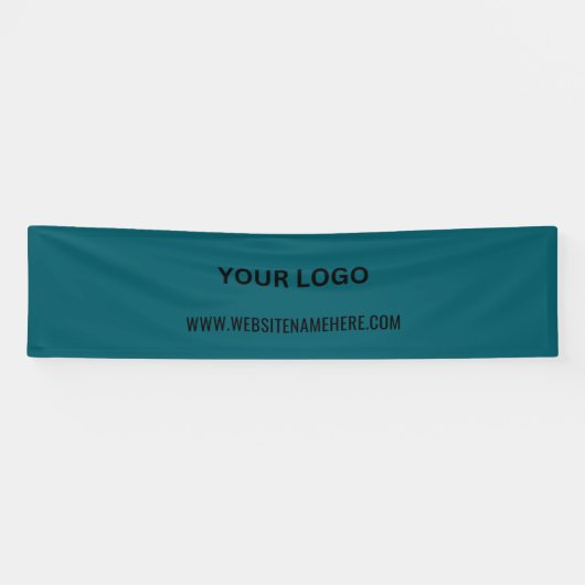 Benutzerdefiniertes Firmenlogo | Name und Slogan Banner (Horizontal)