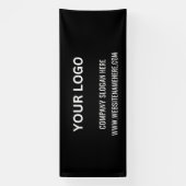 Benutzerdefiniertes Firmenlogo | Name und Slogan Banner (Vertikal)