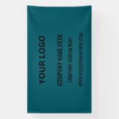 Benutzerdefiniertes Firmenlogo | Name und Slogan Banner (Vertikal)